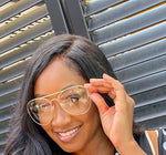 Load image into Gallery viewer, LARGE AVIATOR GLASSES - GOLD - Lovely Push Boutique
