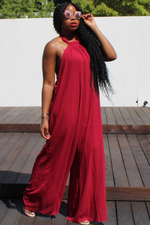 Load image into Gallery viewer, Halter Neck Backless Jumpsuit
