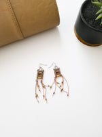Load image into Gallery viewer, EARRINGS - WOOD BEAD DANGLE - Lovely Push Boutique
