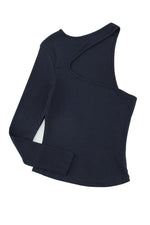 Load image into Gallery viewer, Cutout One-Shoulder Ribbed Top
