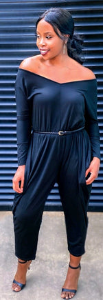 Load image into Gallery viewer, OFF THE SHOULDER JUMPSUIT - Lovely Push Boutique
