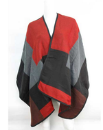 Load image into Gallery viewer, COLOR BLOCK OPEN SHAWL - Lovely Push Boutique
