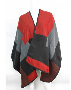 COLOR BLOCK OPEN SHAWL - Lovely Push Boutique