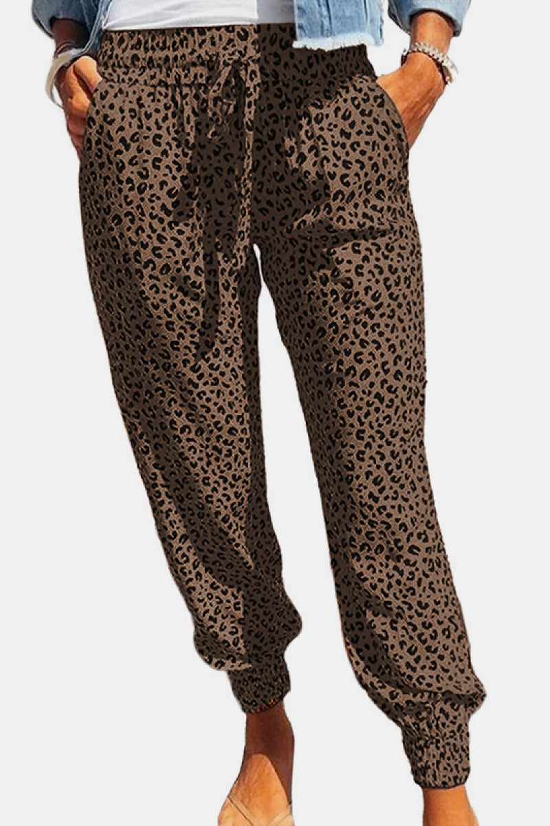 Leopard Print Joggers