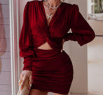 Load image into Gallery viewer, Ruched Twist Dress
