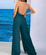 Load image into Gallery viewer, Halter Neck Backless Jumpsuit
