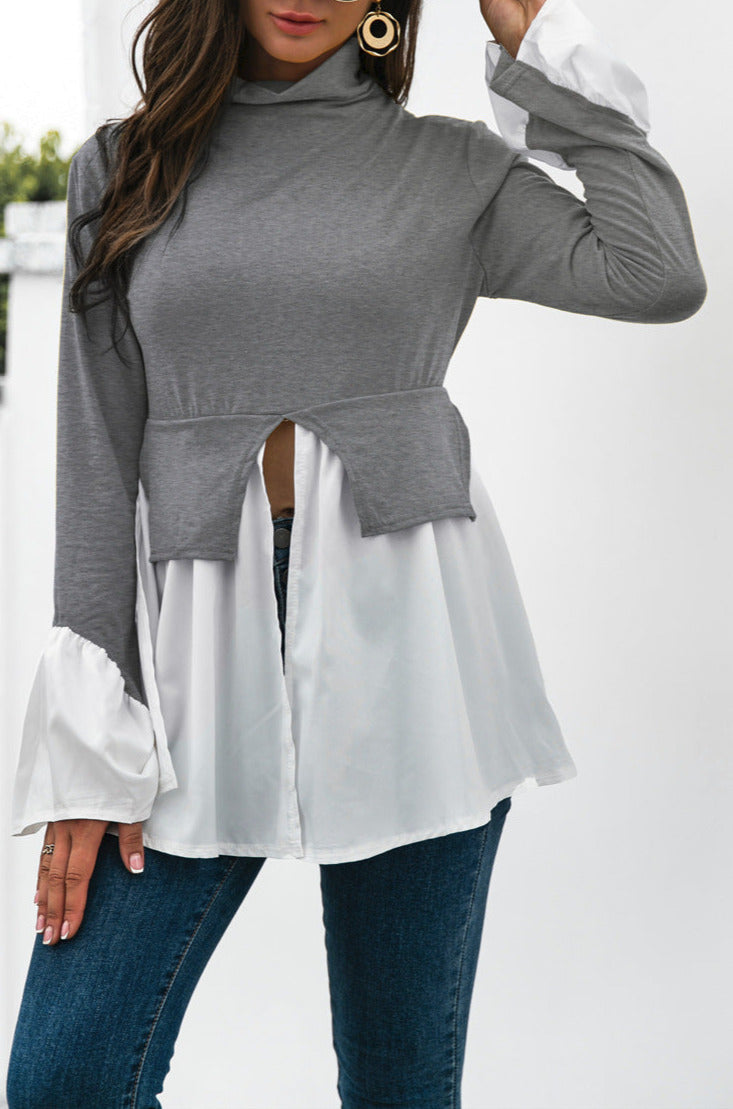Color Block Patch Top