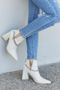 Chain Detail Ankle Booties