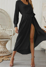 Load image into Gallery viewer, LONG OPEN FRONT DRESS - Lovely Push Boutique
