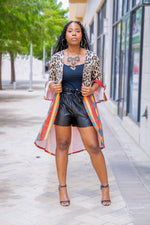 Load image into Gallery viewer, AZTEC LEOPARD CARDI - Lovely Push Boutique

