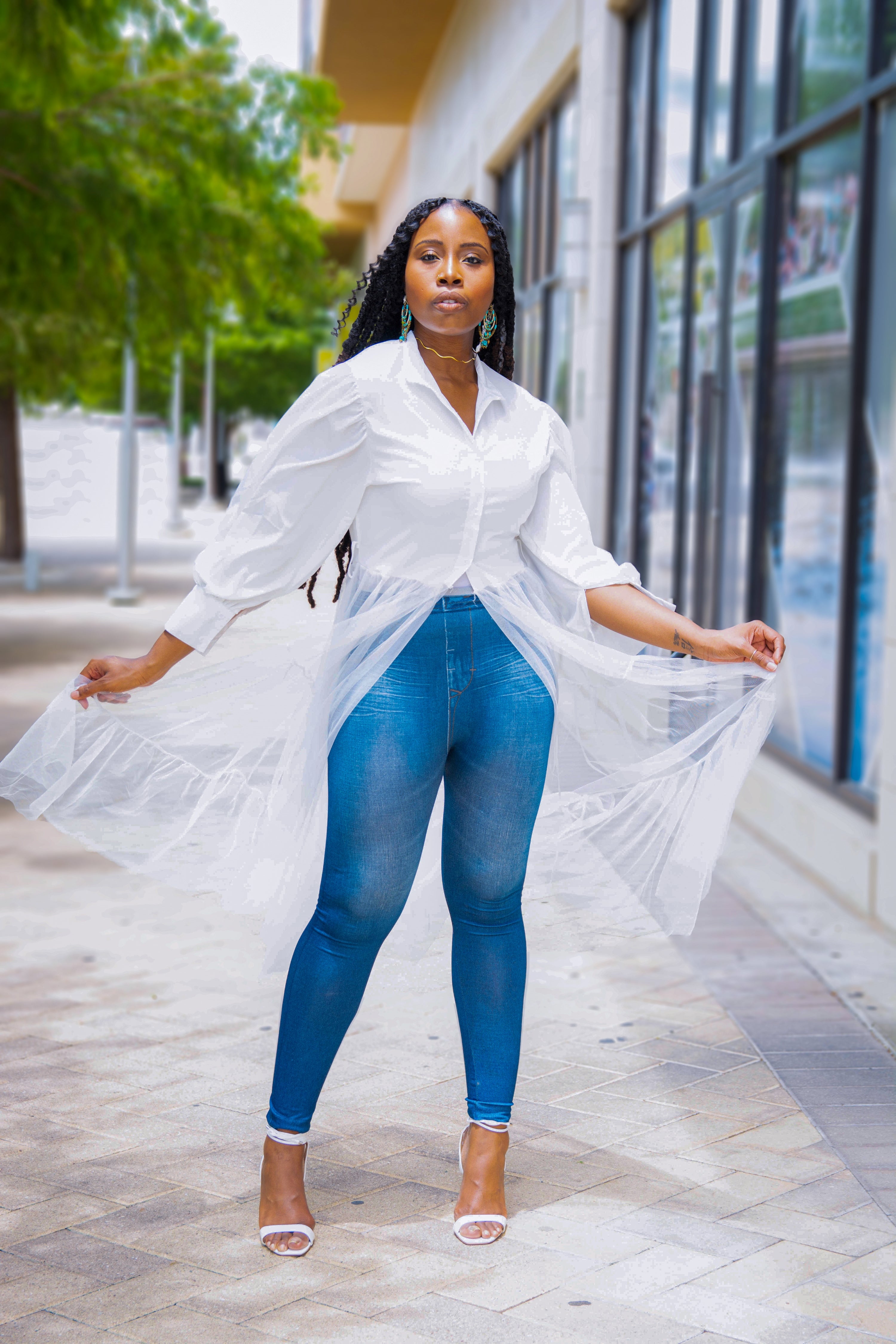 TULLE SHIRT DRESS - Lovely Push Boutique