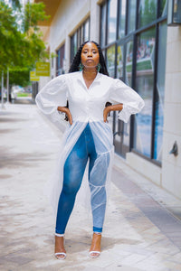 TULLE SHIRT DRESS - Lovely Push Boutique