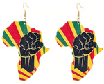 Load image into Gallery viewer, EARRINGS - BLM AFRICAN SHAPE - Lovely Push Boutique
