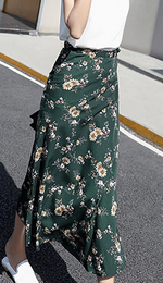 Load image into Gallery viewer, FLORAL WRAP SKIRT - Lovely Push Boutique
