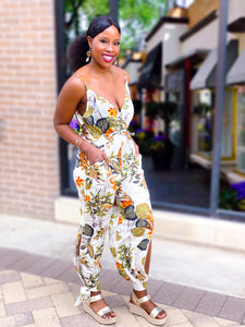 FLORAL JUMPSUIT - Lovely Push Boutique