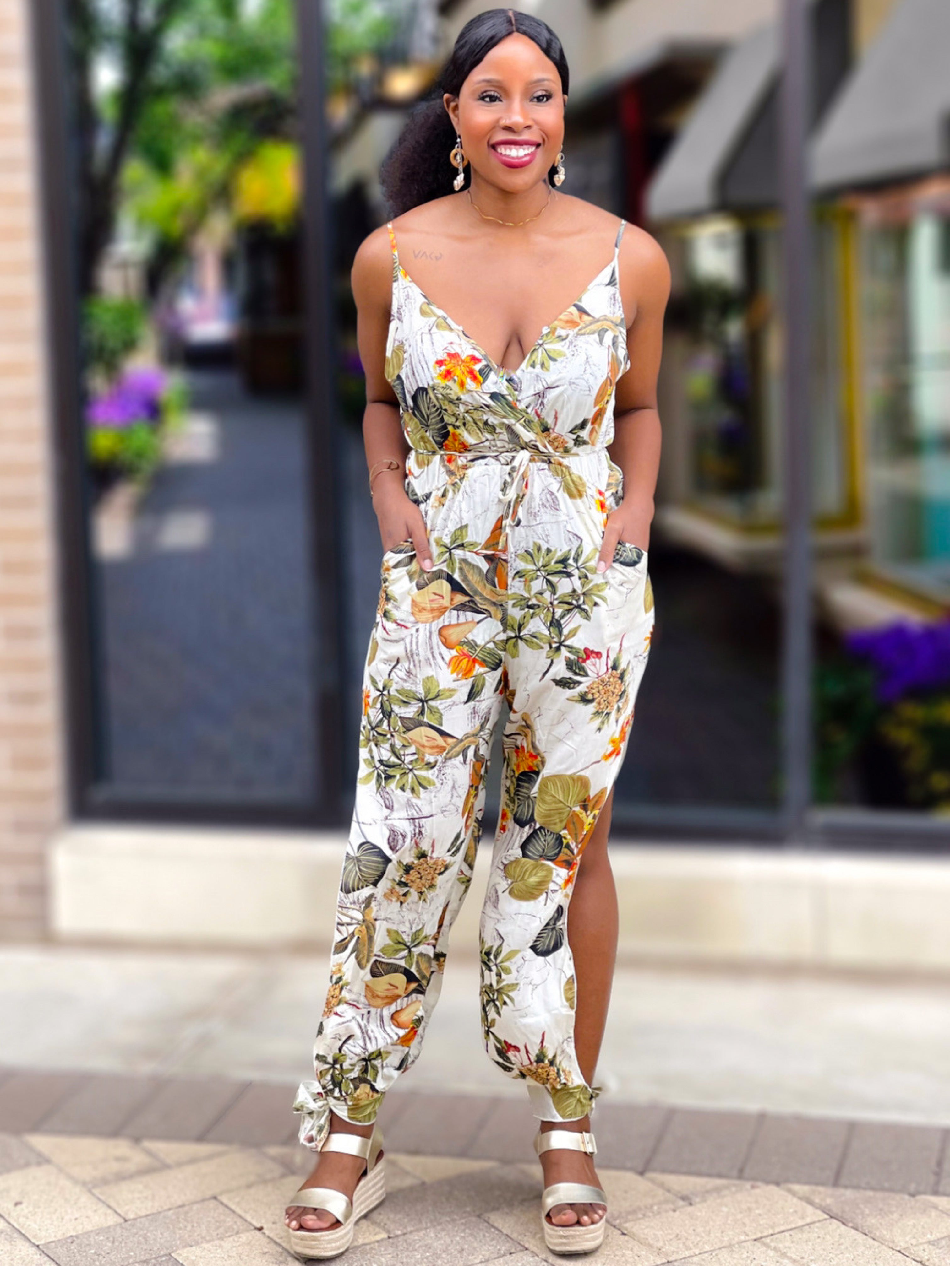 FLORAL JUMPSUIT - Lovely Push Boutique