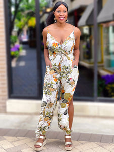 FLORAL JUMPSUIT - Lovely Push Boutique