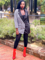 Load image into Gallery viewer, Two-Tone Blazer Dress
