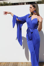 Load image into Gallery viewer, Cape One Sleeve Jumpsuit
