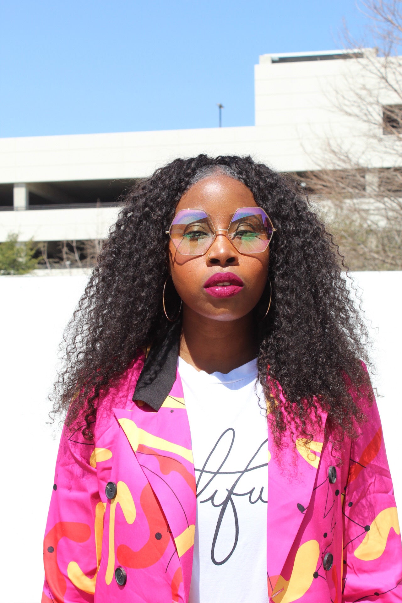 Large Hexagon Iridescent Frames