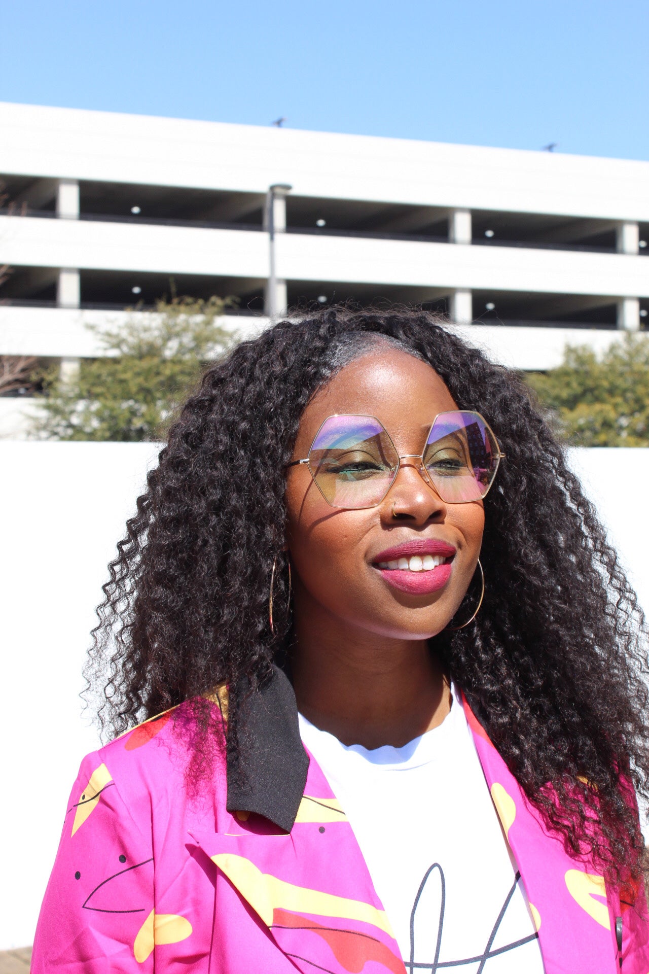Large Hexagon Iridescent Frames