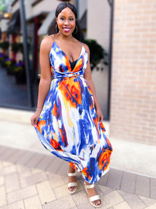 MULTI-COLOR MAXI SUNDRESS - Lovely Push Boutique