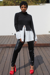 Color Block Patch Top
