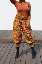 Load image into Gallery viewer, Dashiki Print Harem Pants - Tri Pattern
