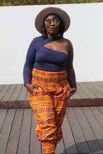 Load image into Gallery viewer, Dashiki Print Harem Pants - Stripe Pattern
