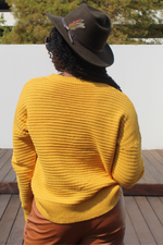 Load image into Gallery viewer, Cutout Rib-Knit Sweater
