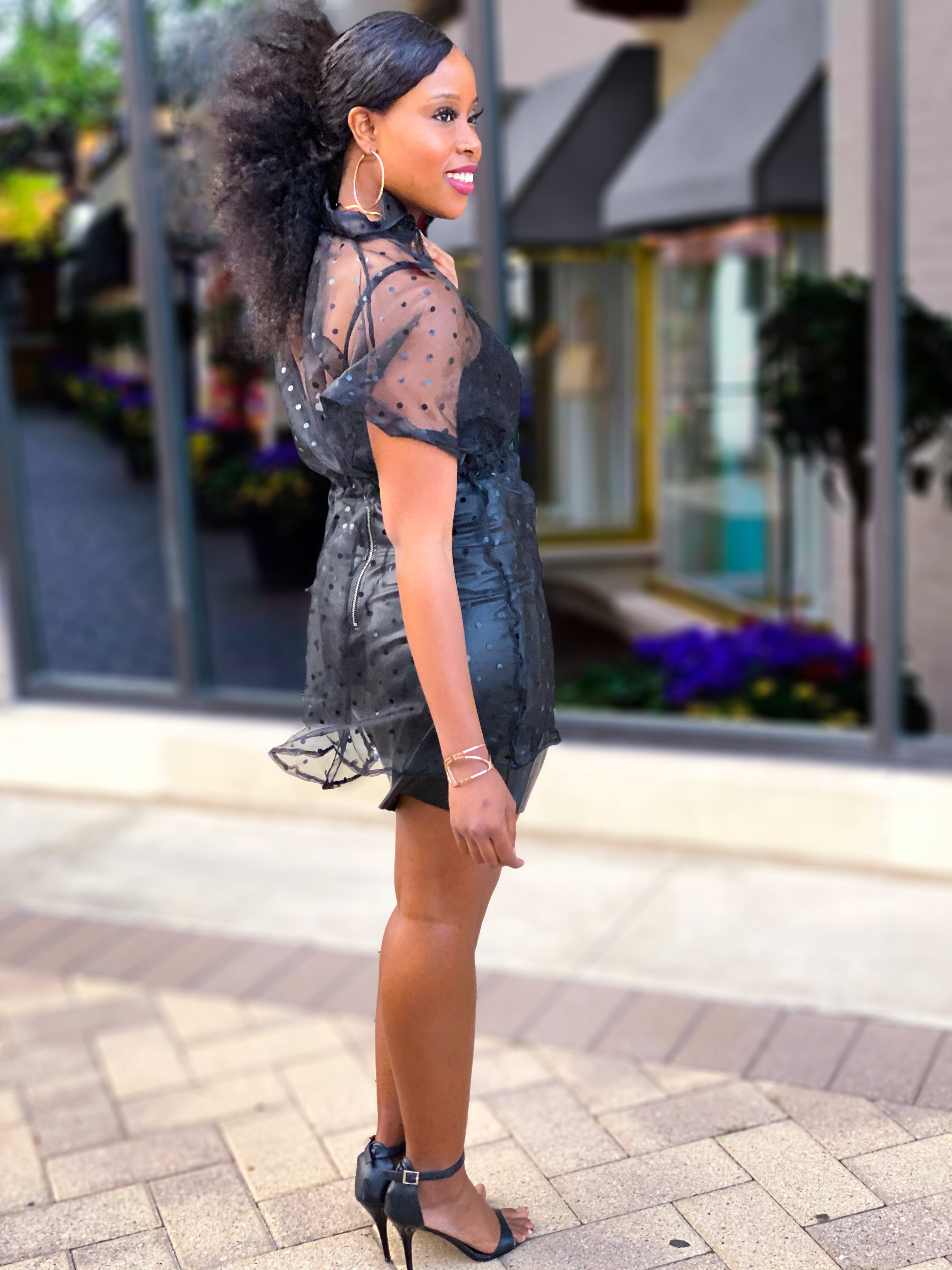 SHEER MESH TULLE TOP - Lovely Push Boutique