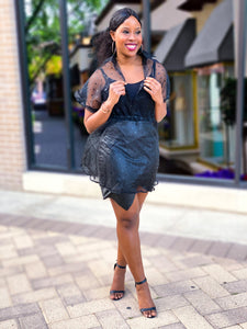 SHEER MESH TULLE TOP - Lovely Push Boutique