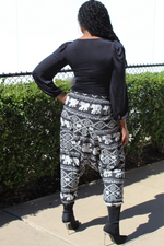 Load image into Gallery viewer, Pattern Harem Pants - White Elephants

