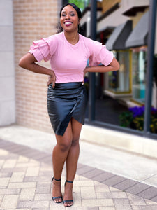 BUTTERFLY SHORT SLEEVE TOP - Lovely Push Boutique
