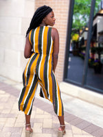 Load image into Gallery viewer, STRIPED JUMPSUIT - Lovely Push Boutique
