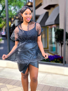 SHEER MESH TULLE TOP - Lovely Push Boutique