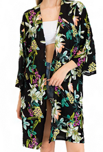 Load image into Gallery viewer, FLORAL BELL SLEEVED KIMONO - Lovely Push Boutique
