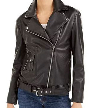 LEATHER MOTO JACKET - Lovely Push Boutique