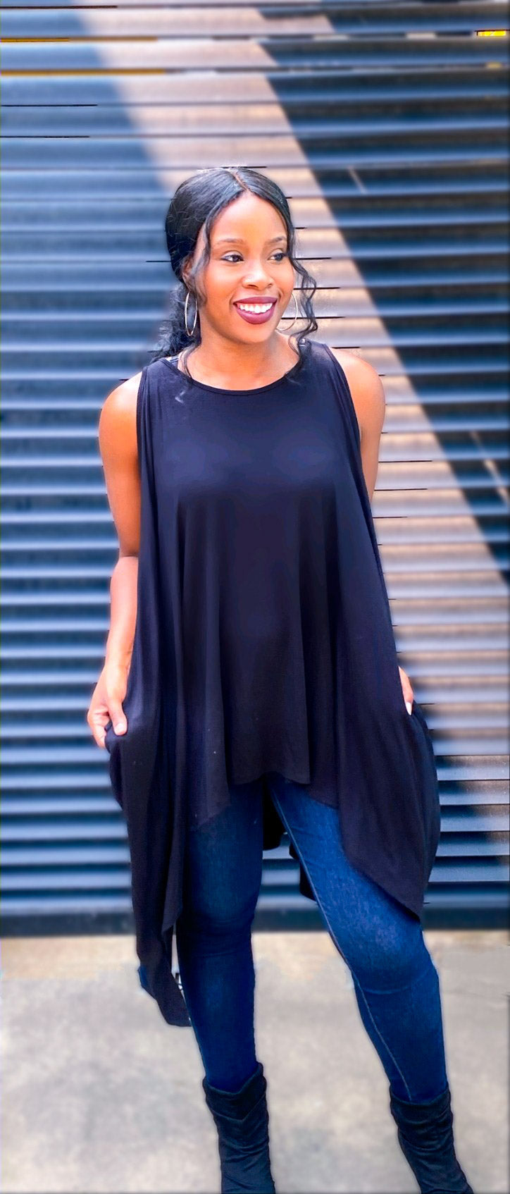 CONVERTIBLE TUNIC TOP - Lovely Push Boutique