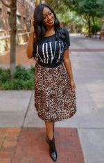 Load image into Gallery viewer, LEOPARD LONG SKIRT - Lovely Push Boutique
