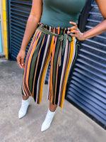 Load image into Gallery viewer, STRIPED PLEATED PANTS - Lovely Push Boutique
