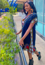Load image into Gallery viewer, DASHIKI MIDI DRESS - Lovely Push Boutique
