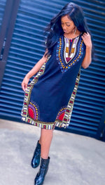 Load image into Gallery viewer, DASHIKI MIDI DRESS - Lovely Push Boutique
