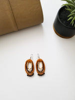 Load image into Gallery viewer, EARRINGS - WOOD BEAD OVAL - Lovely Push Boutique
