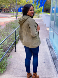 HOODED LIGHT WINDBREAKER - Lovely Push Boutique