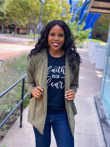 HOODED LIGHT WINDBREAKER - Lovely Push Boutique