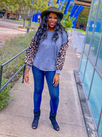 Load image into Gallery viewer, LEOPARD LONG SLEEVE TOP - Lovely Push Boutique
