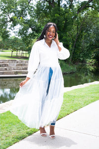 TULLE SHIRT DRESS - Lovely Push Boutique