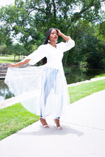 Load image into Gallery viewer, TULLE SHIRT DRESS - Lovely Push Boutique
