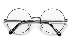 VINTAGE ROUND GLASSES - SILVER - Lovely Push Boutique